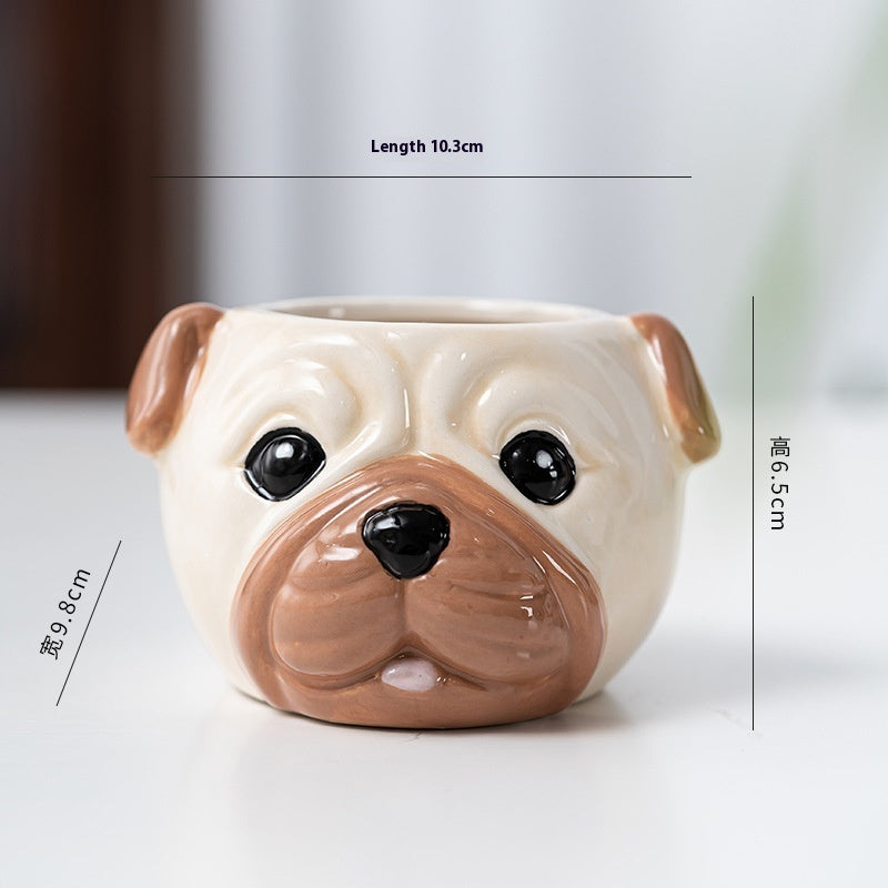 Ceramic Cartoon Animal Flowerpot Home Gardening