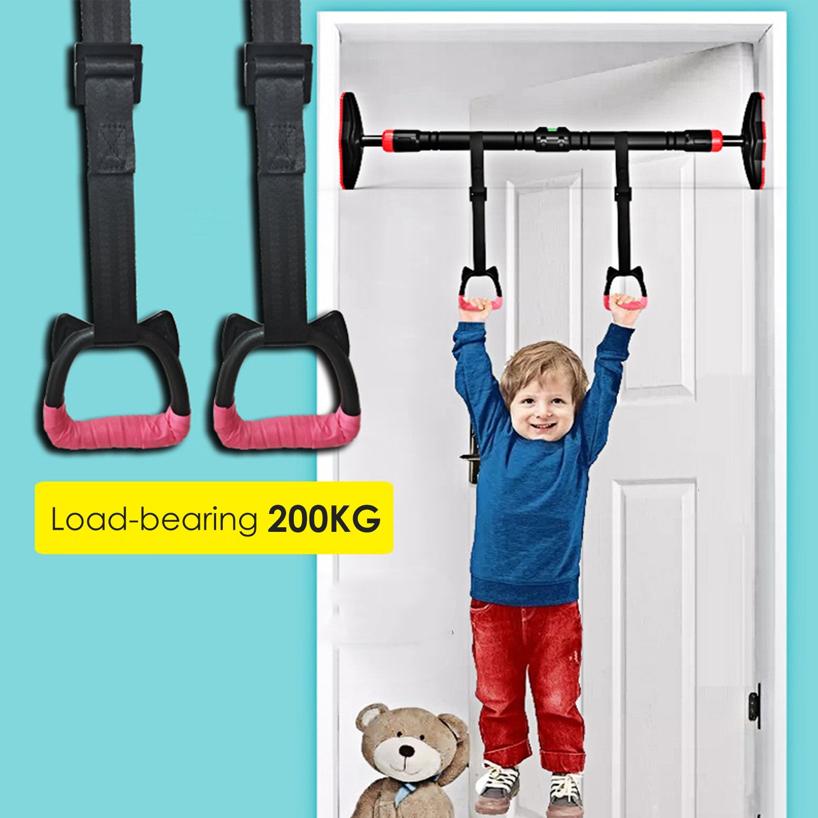 Rings For Children's Training Kids Sports Equipment Household Plus Horizontal Bar Indoor Pull Ring