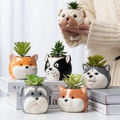 Ceramic Cartoon Animal Flowerpot Home Gardening